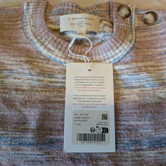 [BRAND NEW] Sezane Arthur Jumper - Sunset Beach - XXS - Picture 6 of 7